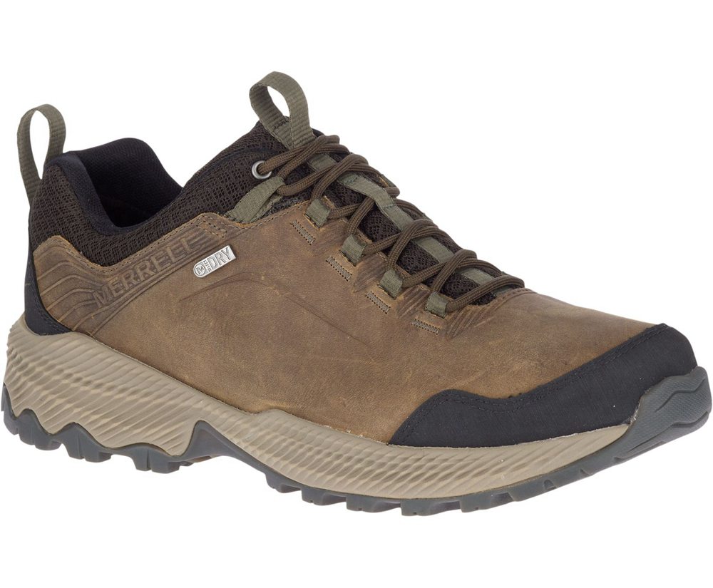 Merrell Hiking Shoes Brown - Forestbound Waterproof - Mens 95GUQRKAV